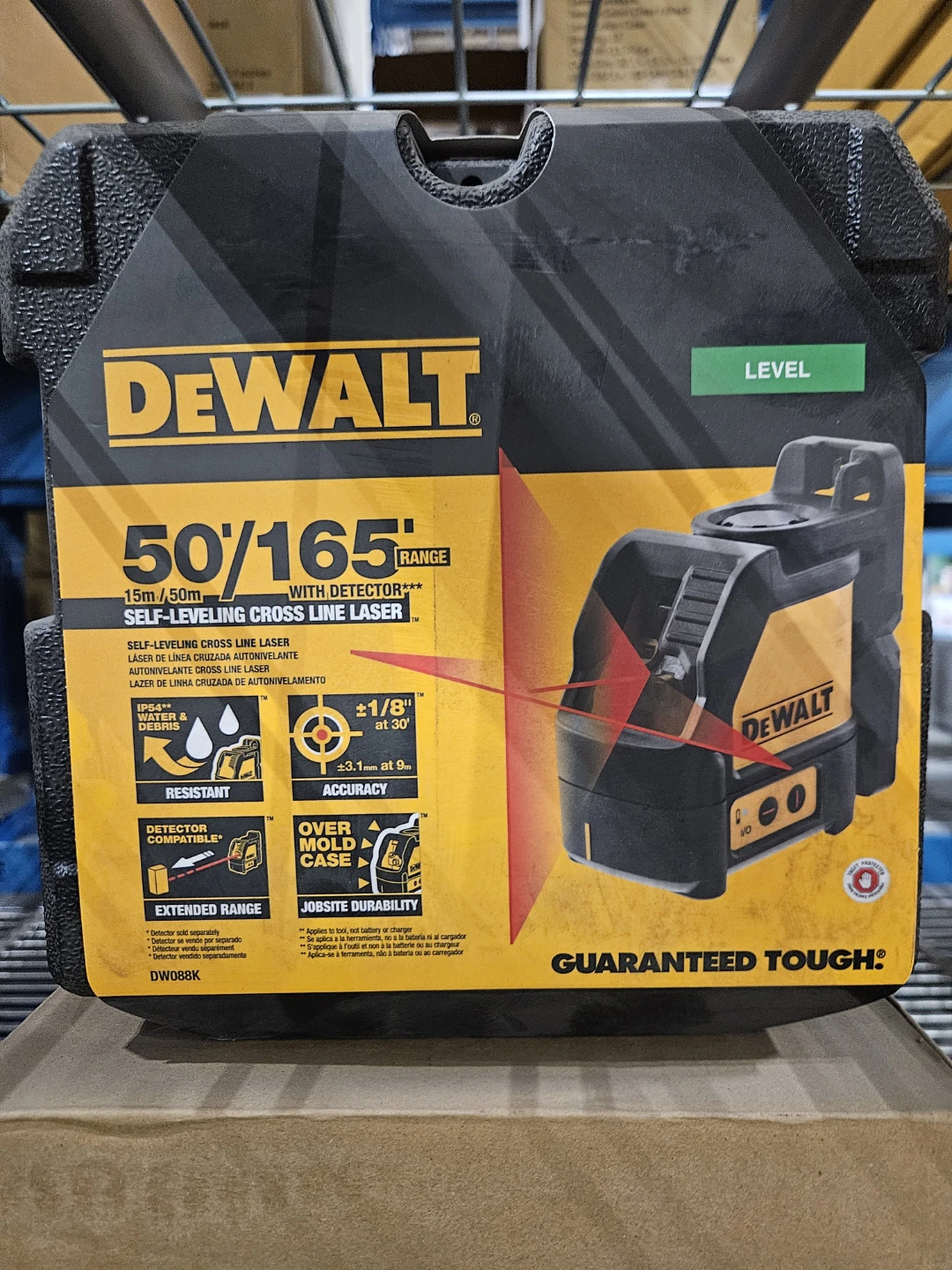 DEWALT Self-Leveling Cross Line Laser DW088K