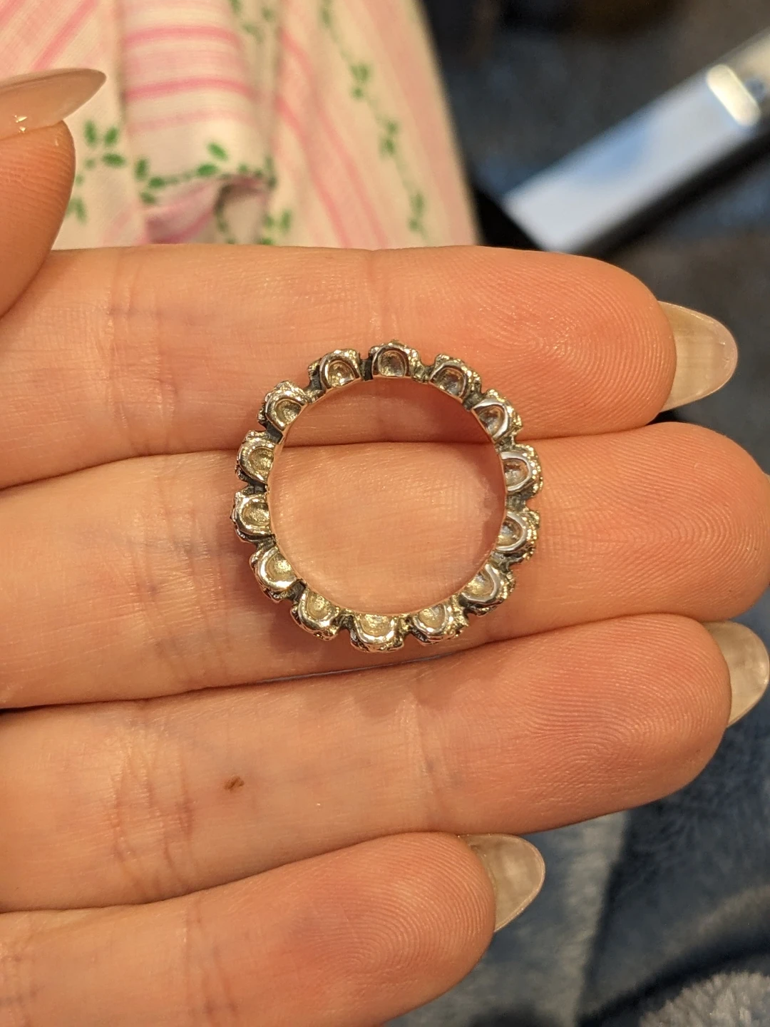 Size 6.5 Sterling Silver Skull Ring - photo 4