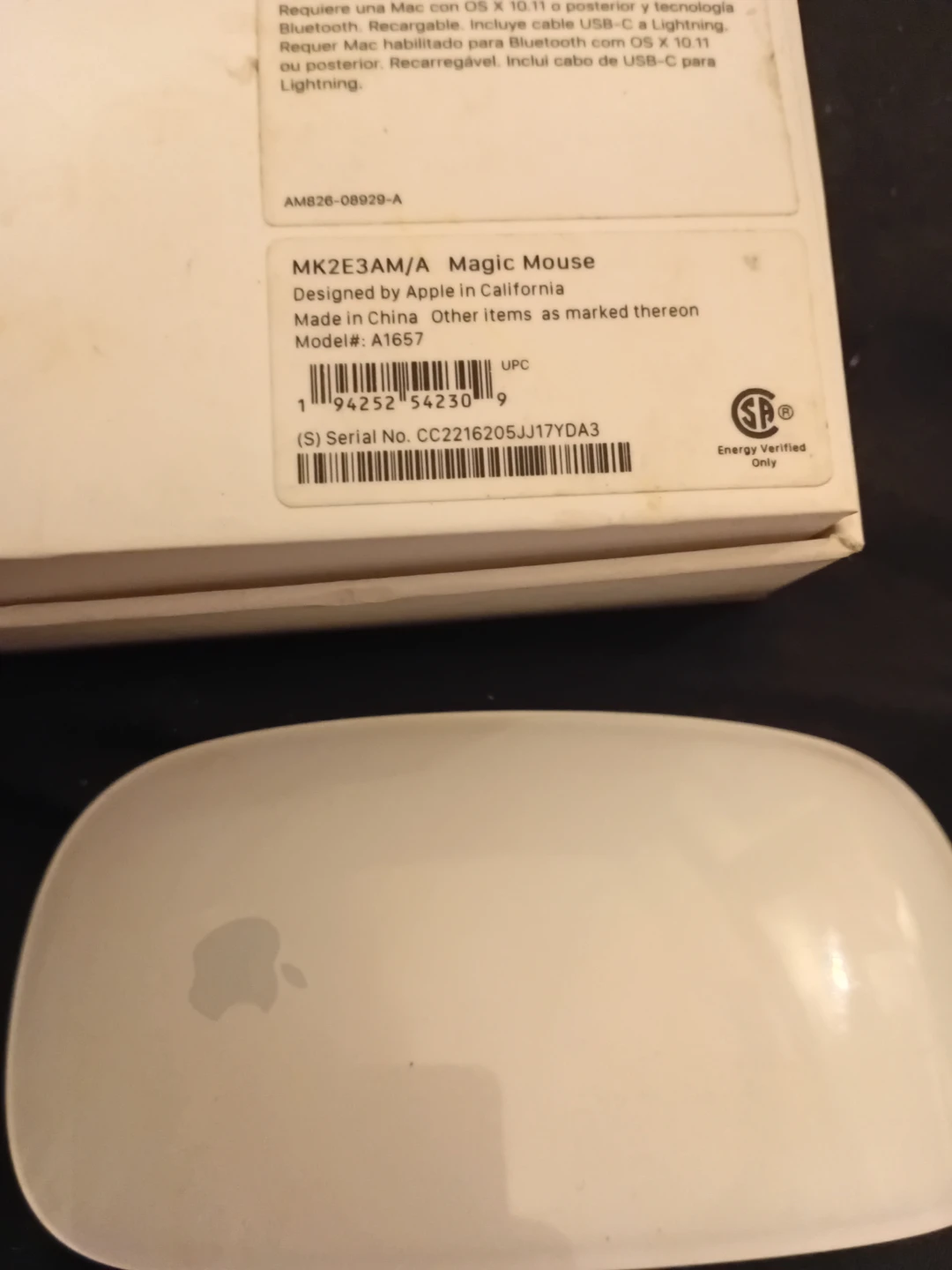 Apple Magic Mouse A1657 - photo 2