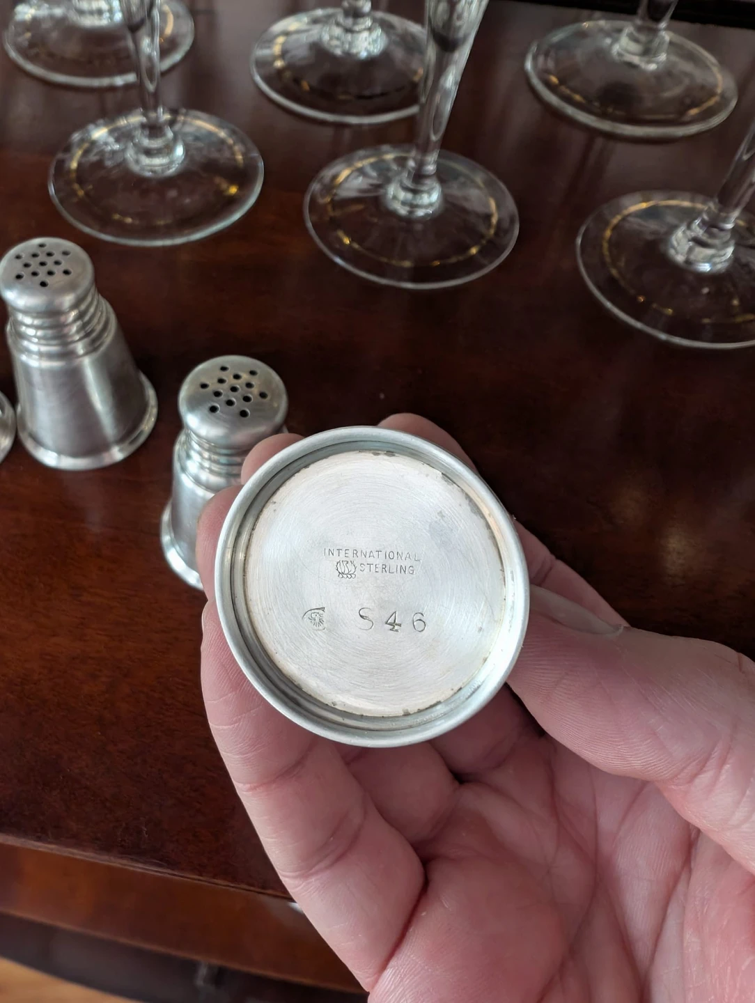 International Sterling Silver Salt and Pepper Shakers - photo 2