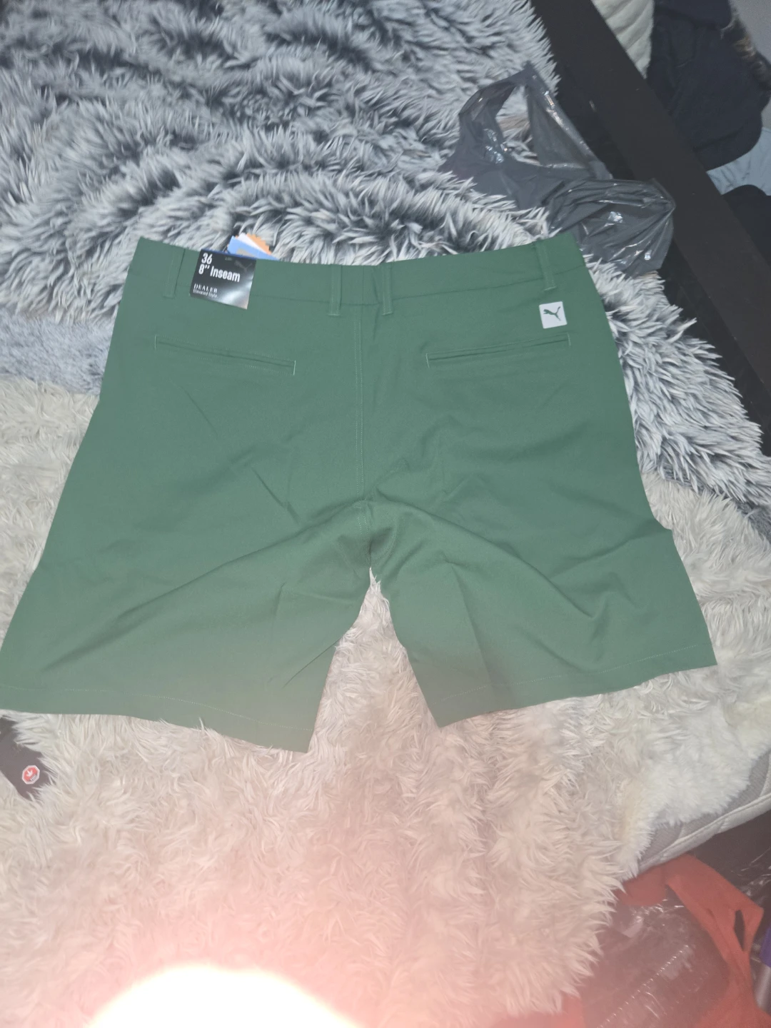 Puma Men's Golf Shorts - Green - Size 36