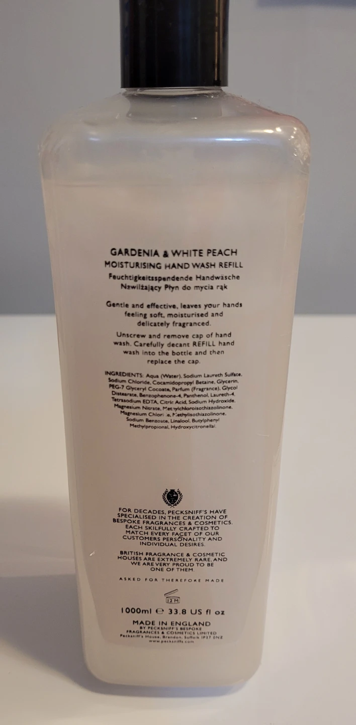 Pecksniff's Gardenia & White Peach Hand Wash Refill - photo 2