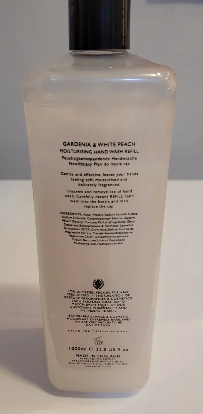 Pecksniff's Gardenia & White Peach Hand Wash Refill - photo 2
