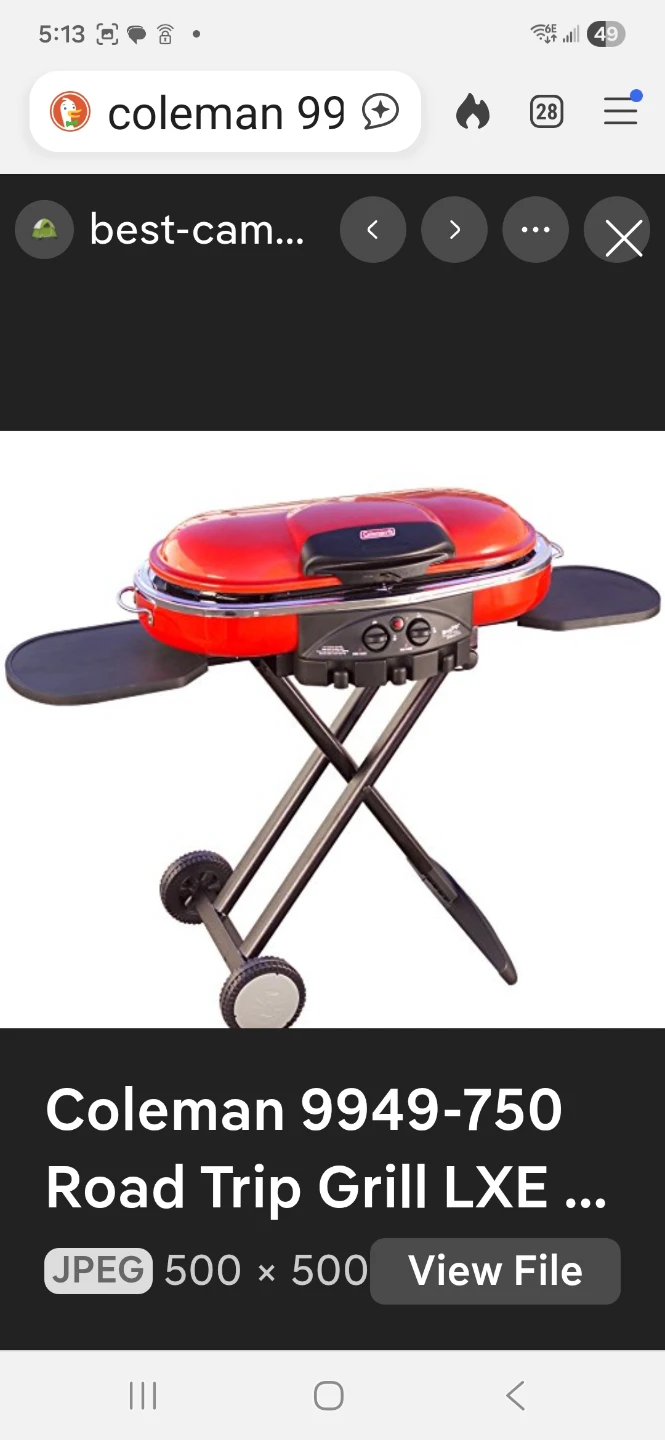 Coleman 9949-750 RoadTrip Grill LXE - Red