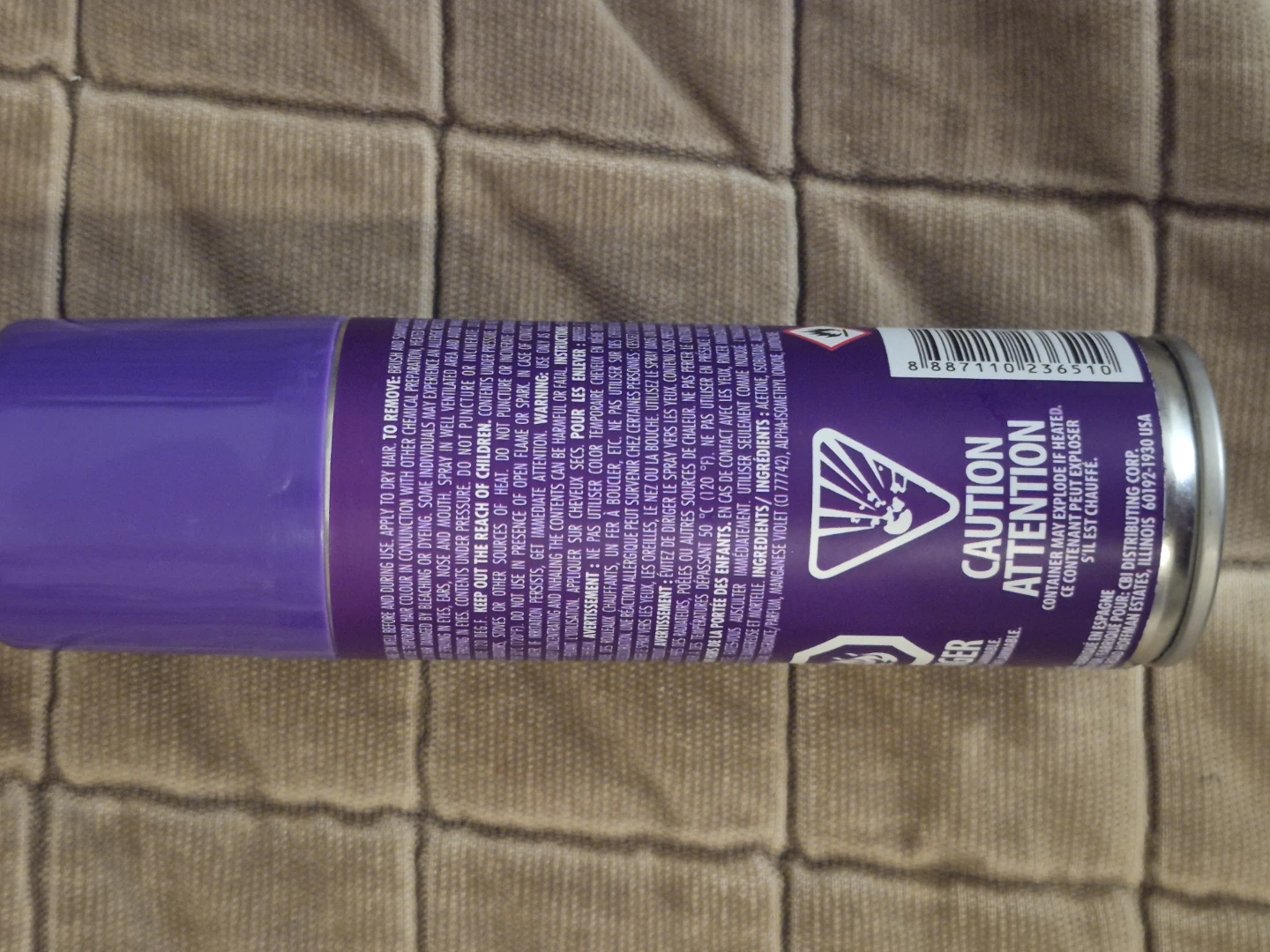 Claire's Color Hairspray - Purple Violet - photo 2