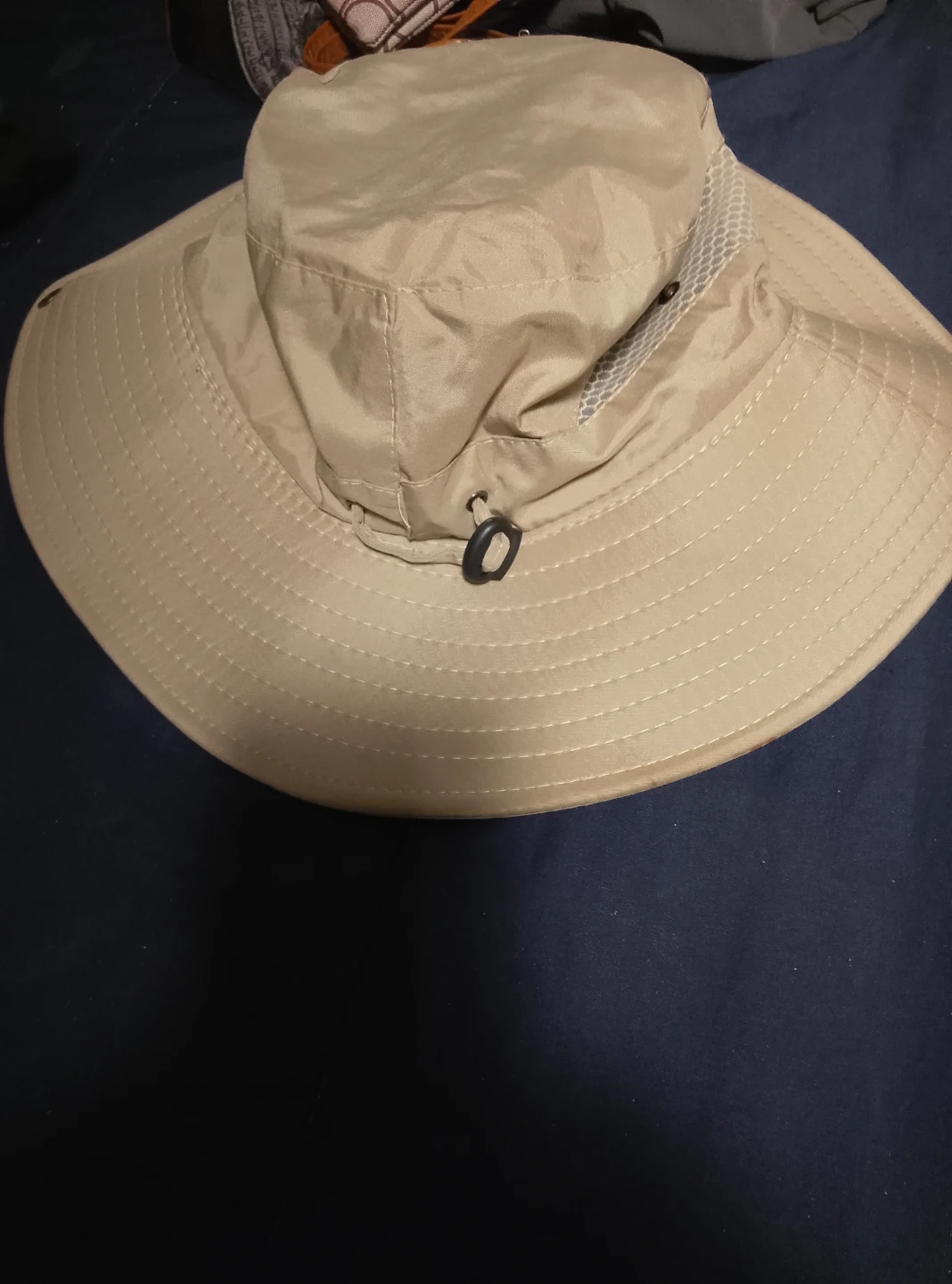 Tan Boonie Hat with Mesh Ventilation