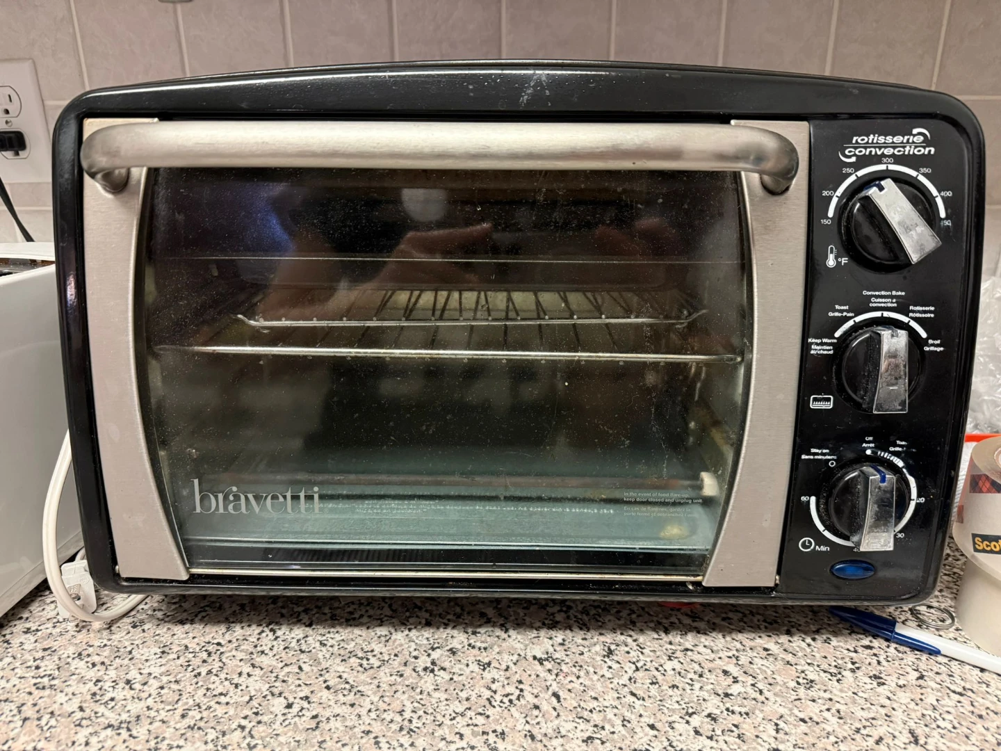 Bravetti Rotisserie Convection Toaster Oven