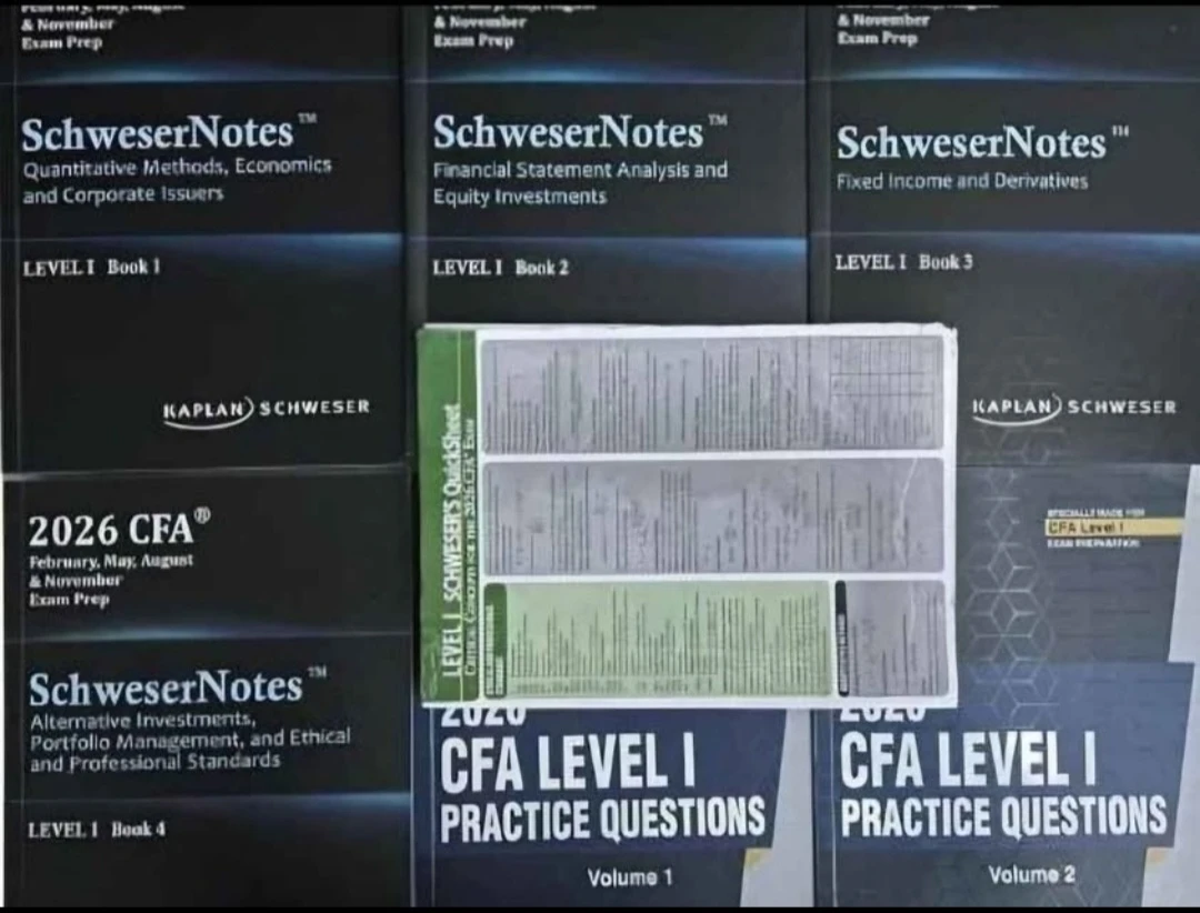 2026 CFA Level 1 Schweser notes