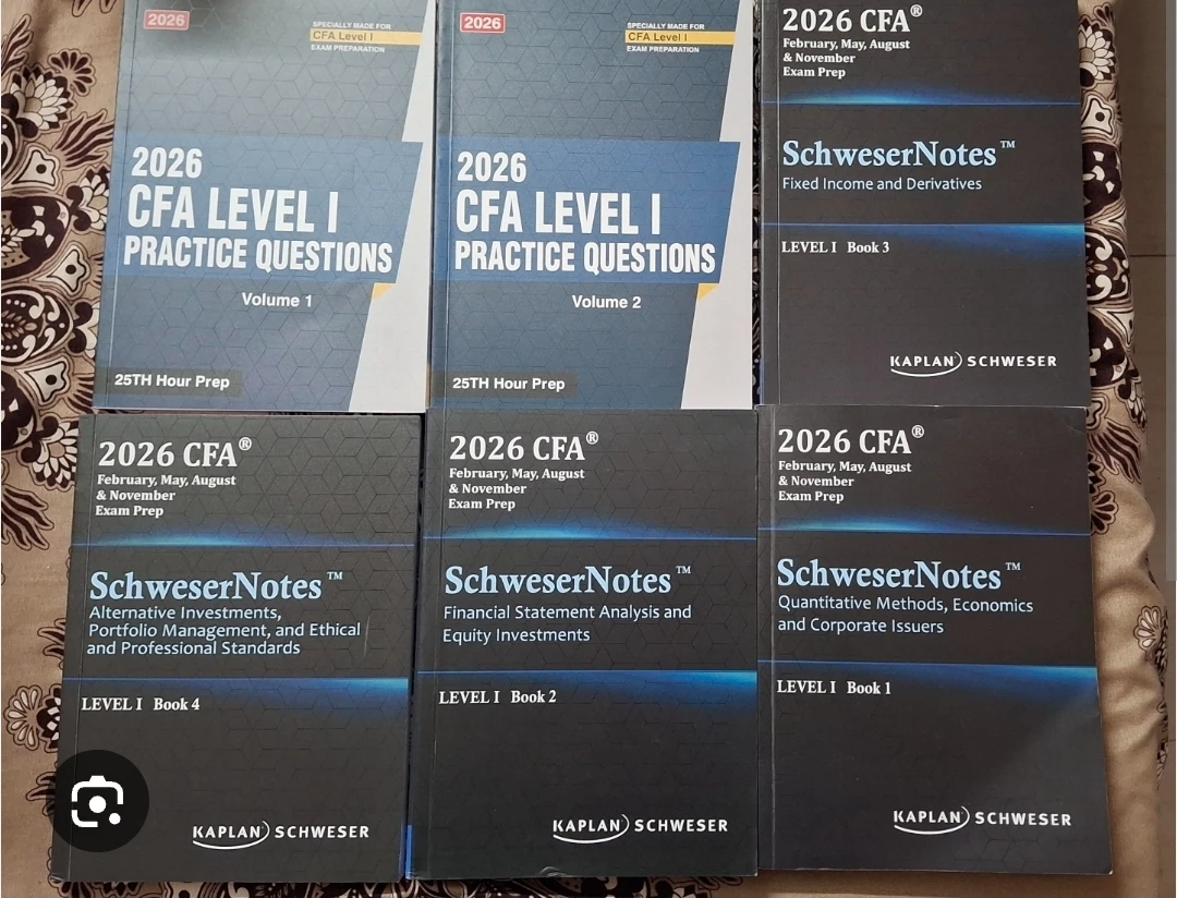 2026 CFA Level 1 Schweser notes - photo 2