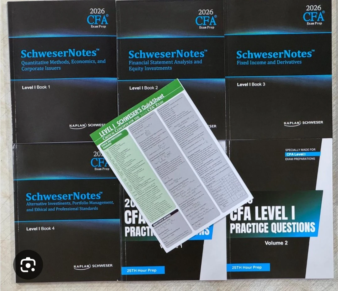 2026 CFA Level 1 Schweser notes - photo 3