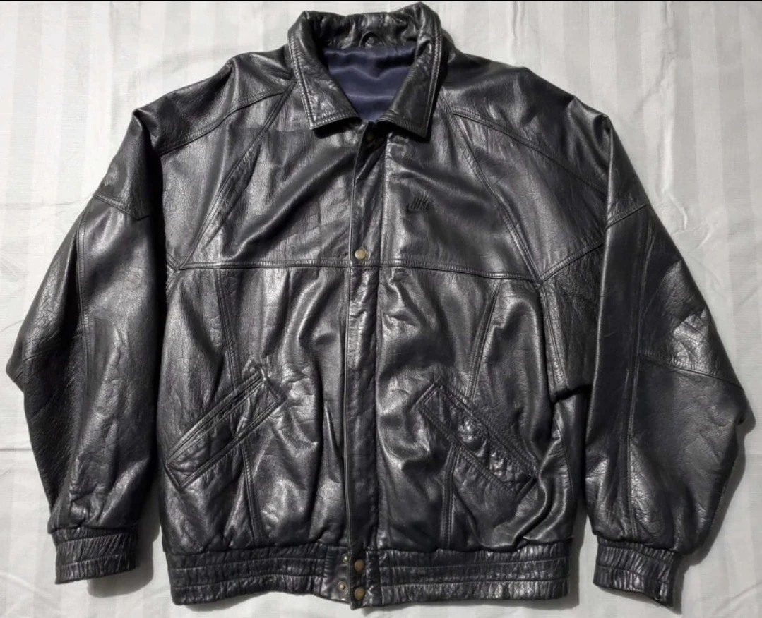 Vintage Nike leather Flight jacket sz LG - photo 4