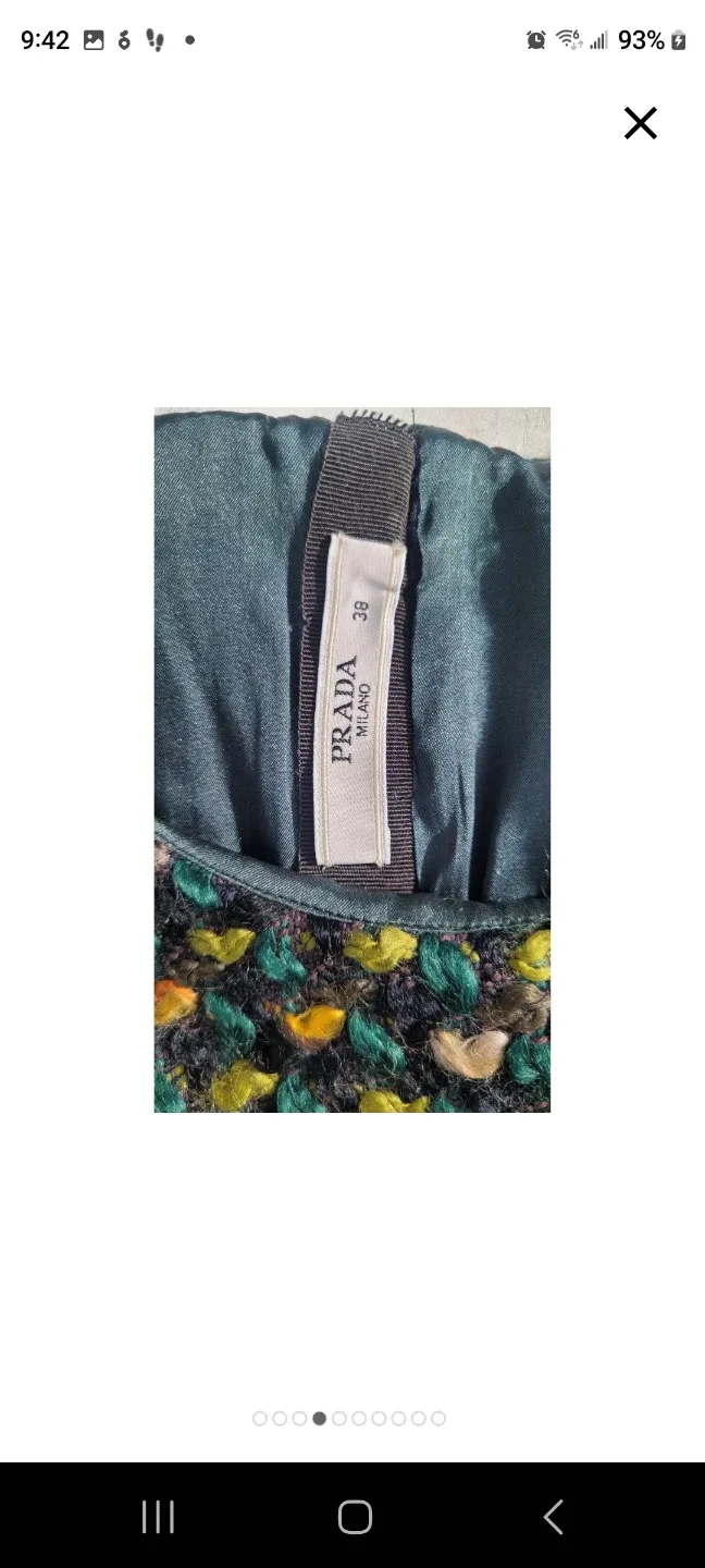 Authentic PRADA 38 adorable green knit dress. - photo 4