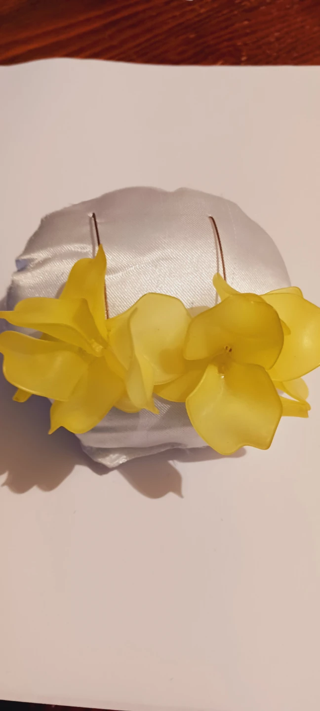 Fun Yellow Flower Petal Earrings - photo 4