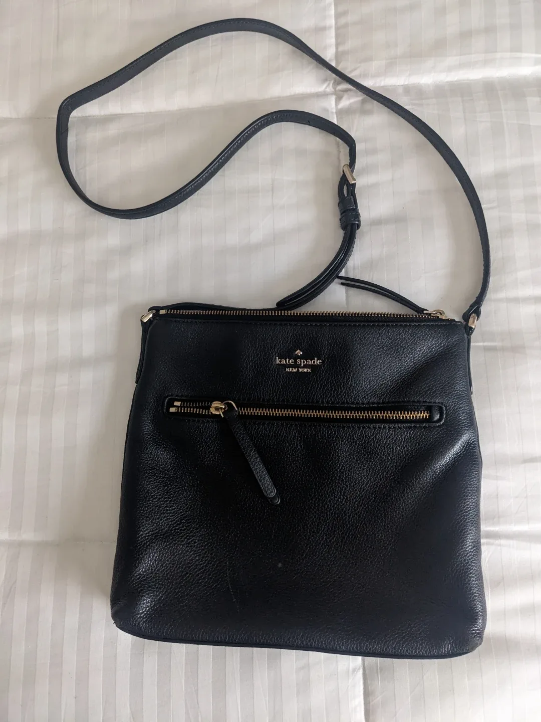 Kate Spade New York Black Leather Crossbody Bag