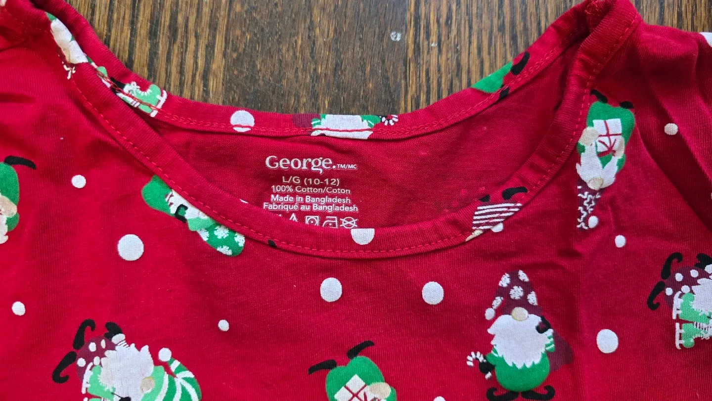 Bundle Kids Christmas dress and leggings size L/G (10-12) - photo 3
