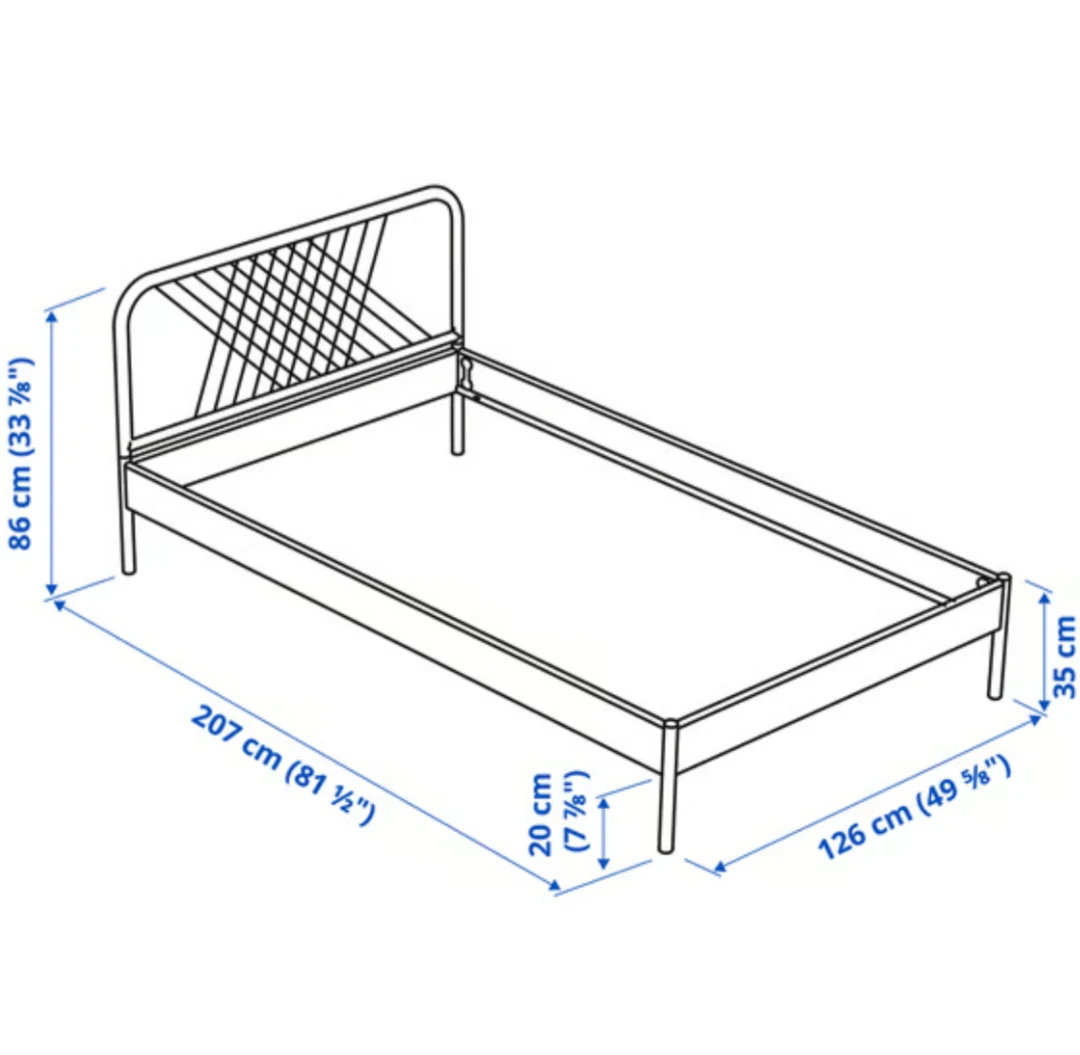 Twin size bed set frame - photo 3