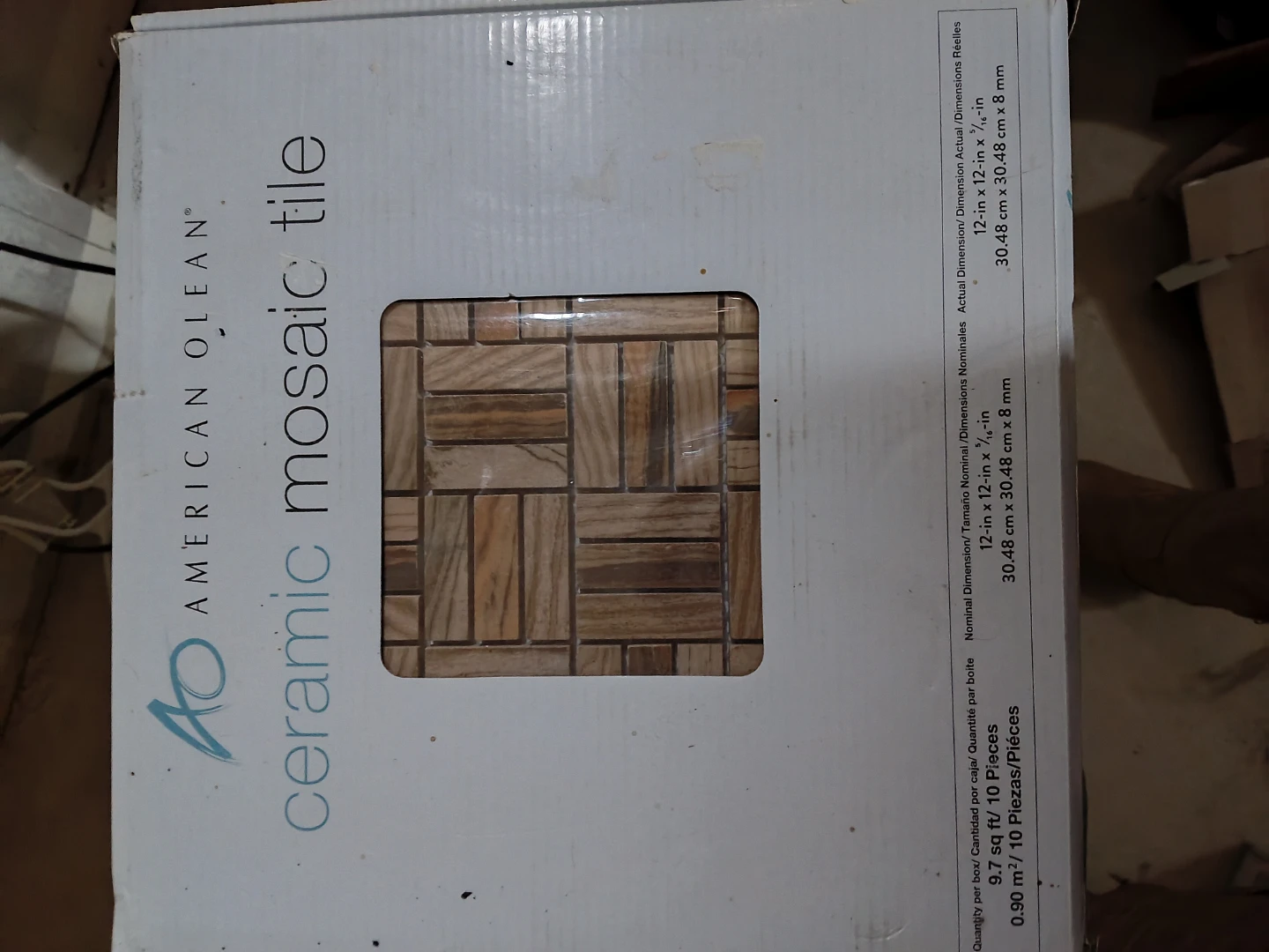 American Olean Ceramic Mosaic Tile - Wood Look