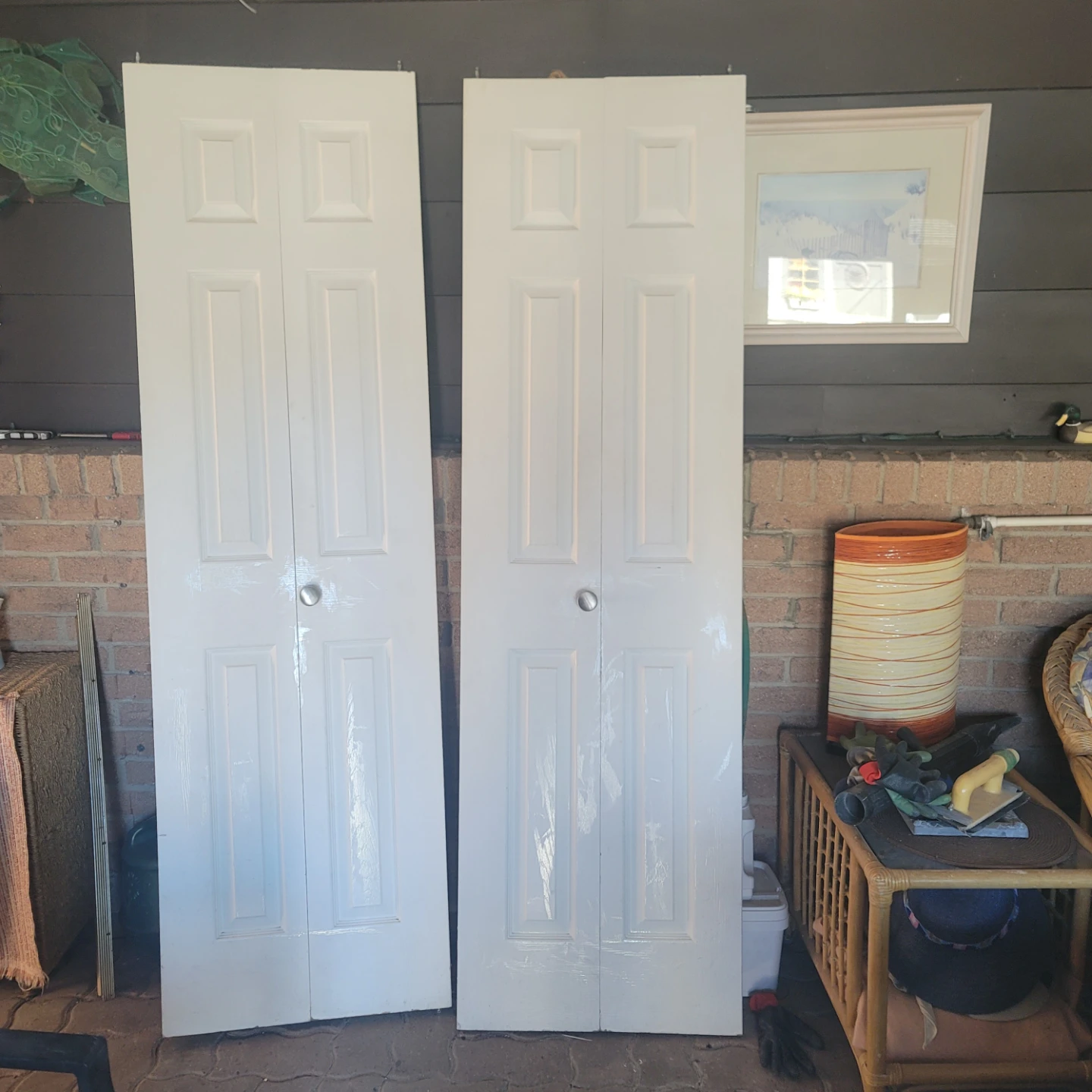 Pair of White Bifold Doors