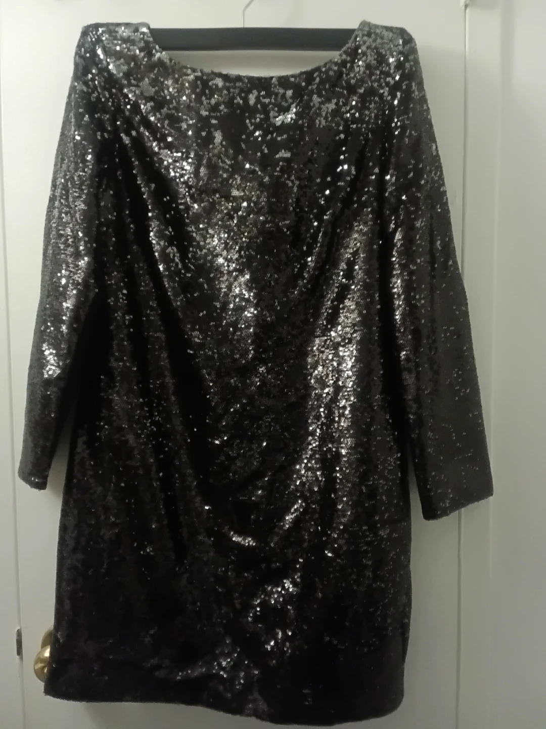 Black Sequin Mini Dress - photo 2