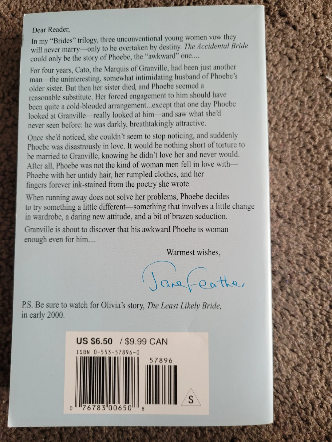The Accidental Bride by Jane Feather - photo 2