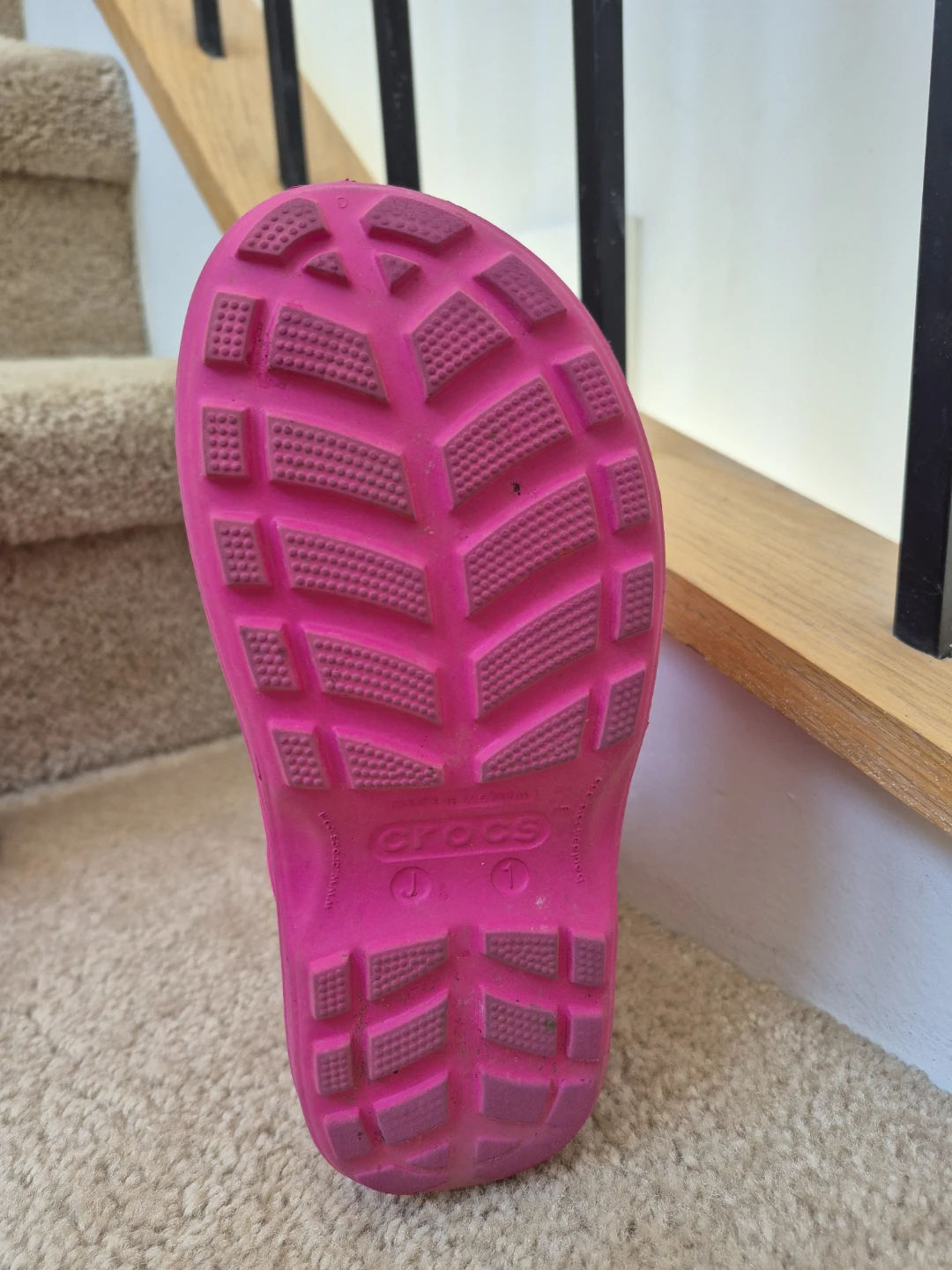 Crocs Kids Pink Rain Boots J1 (jibbits not included) - photo 3