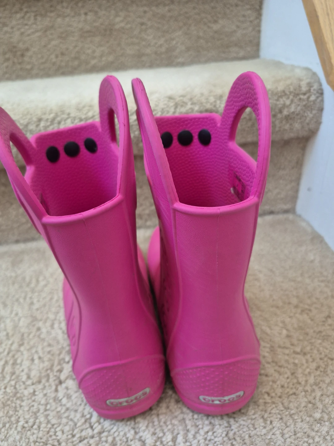 Crocs Kids Pink Rain Boots J1 (jibbits not included) - photo 4