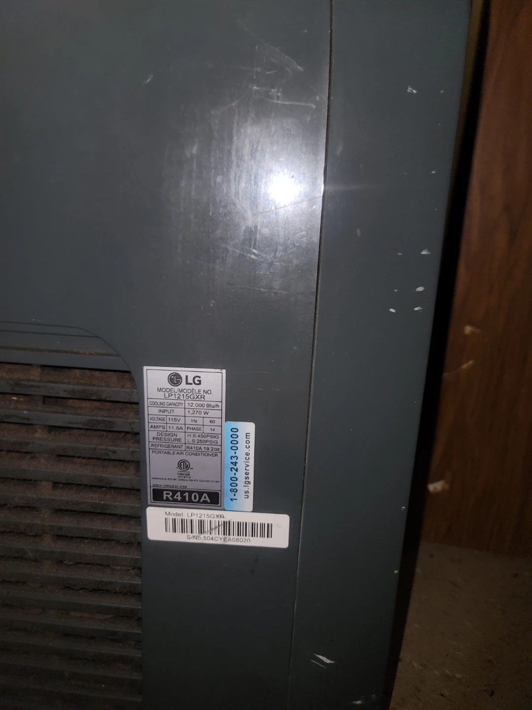 LG LP1215GXR Portable Air Conditioner - 12,000 BTU - photo 2
