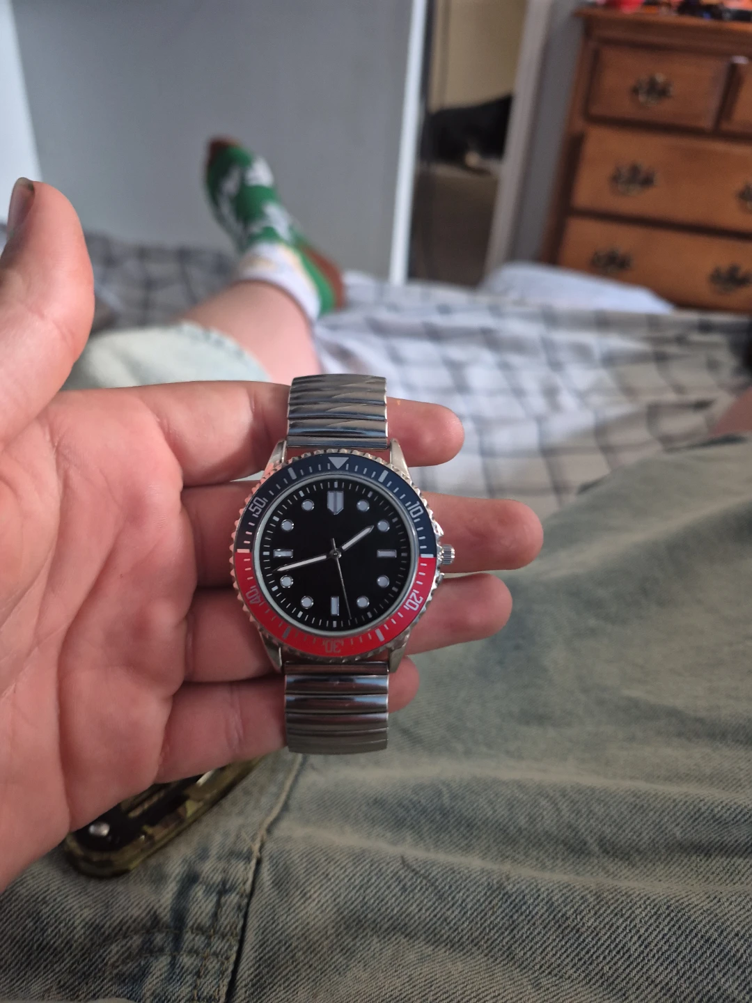 Men's Dive watch custom Pepsi colourway - photo 2