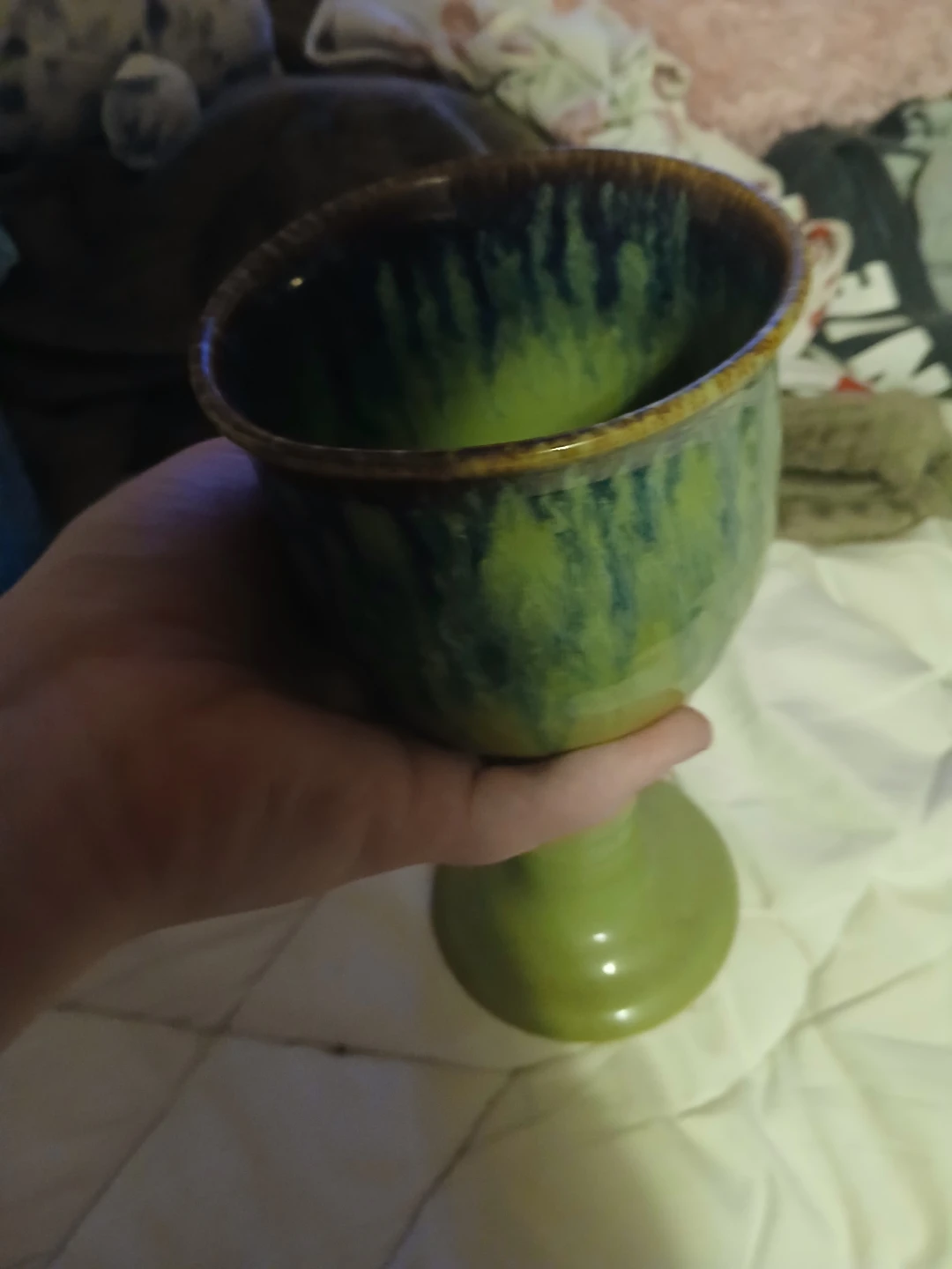 Handmade Ceramic Goblet - photo 3