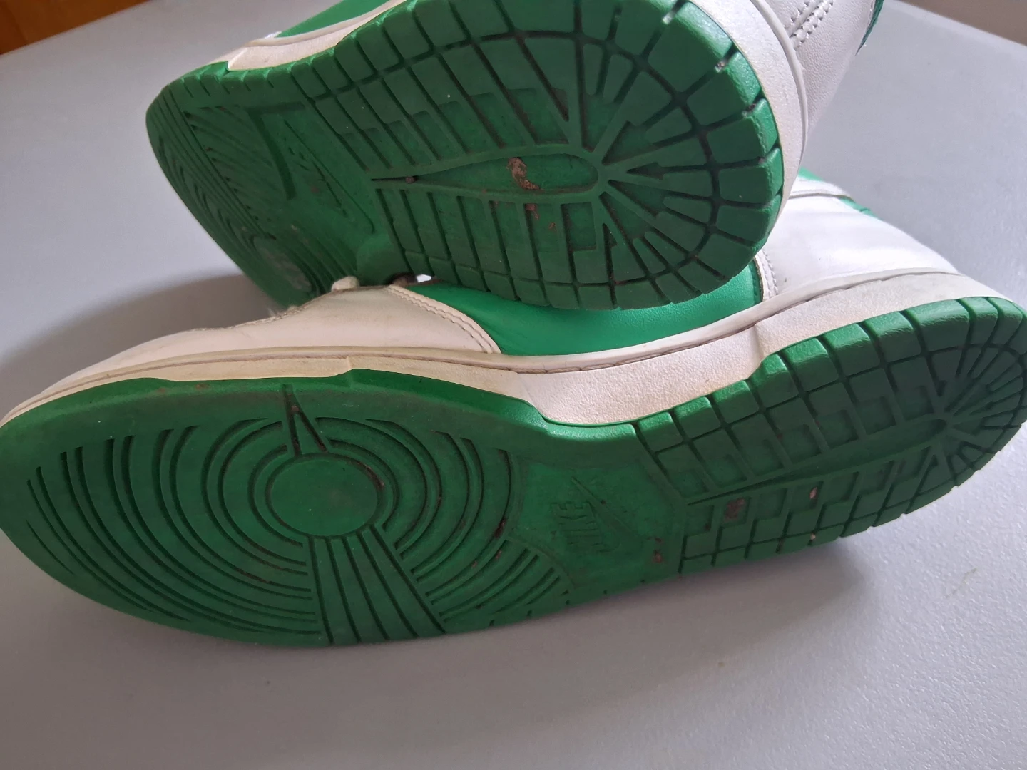 Nike Dunk High "Green White" Sneakers - photo 4