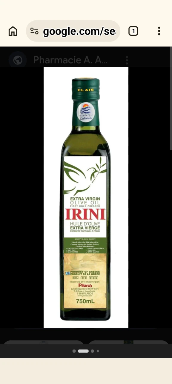 Irini extra virgin olive oil 750 ml only $10