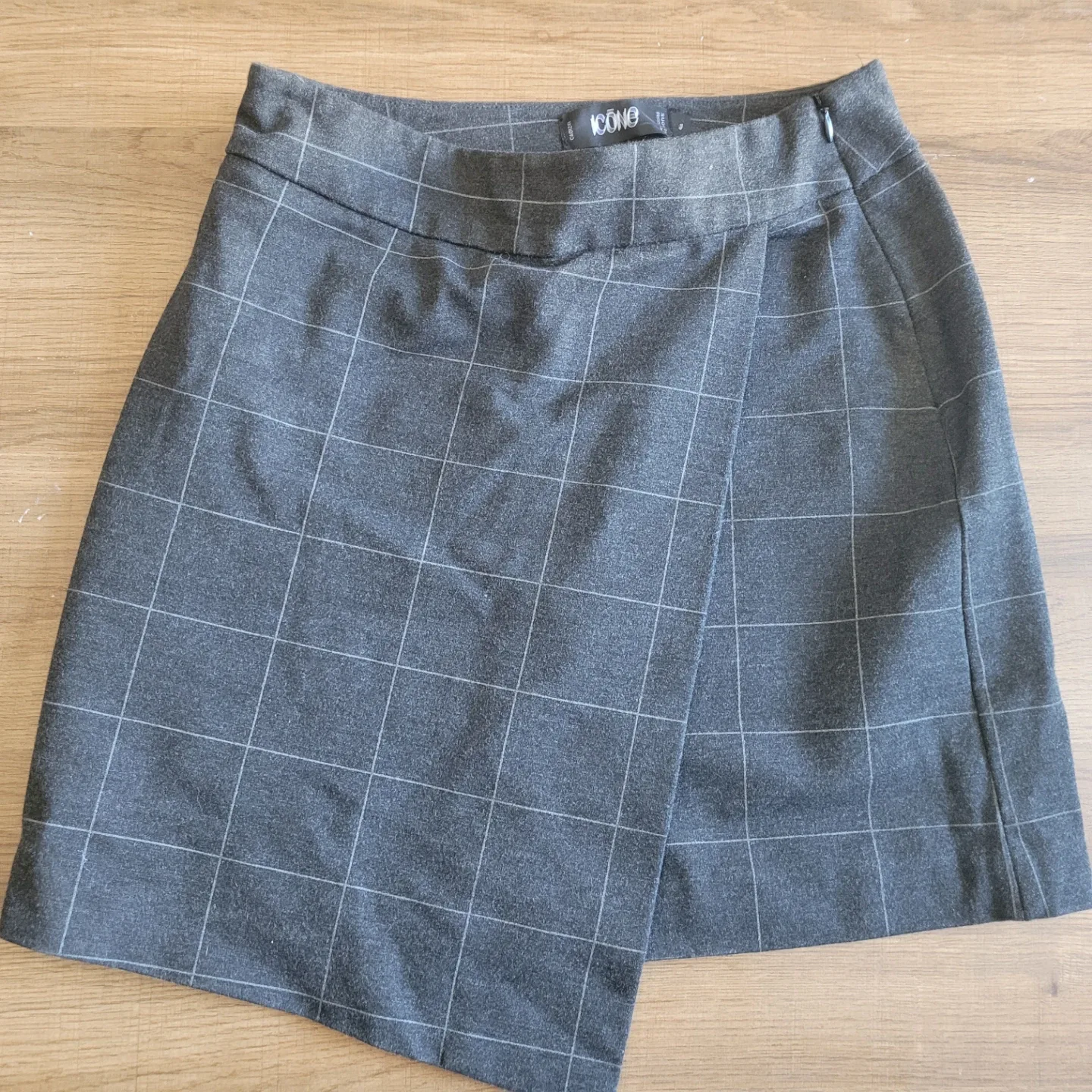 Iconic Grey Plaid Skirt