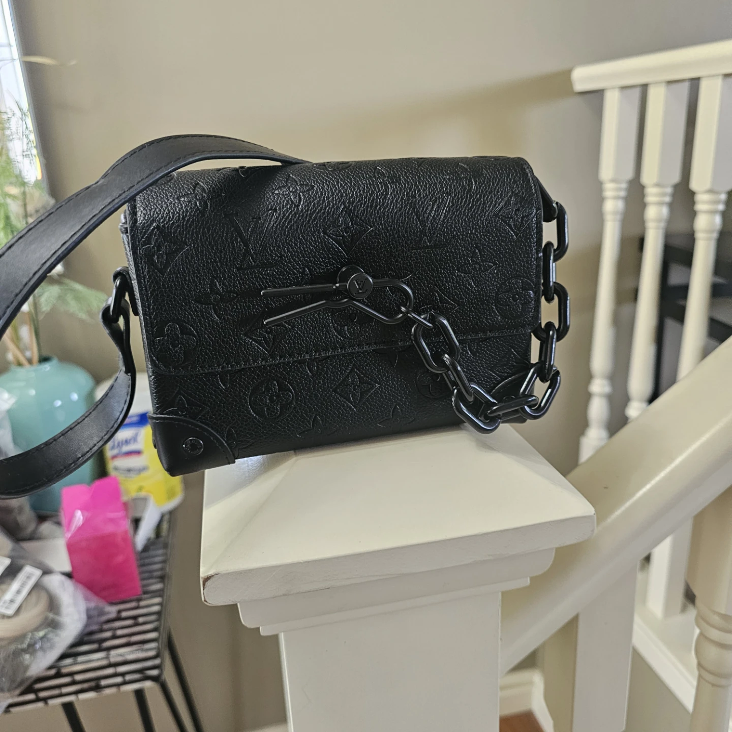Louis Vuitton Black Monogram Twist Box Chain Bag - photo 2