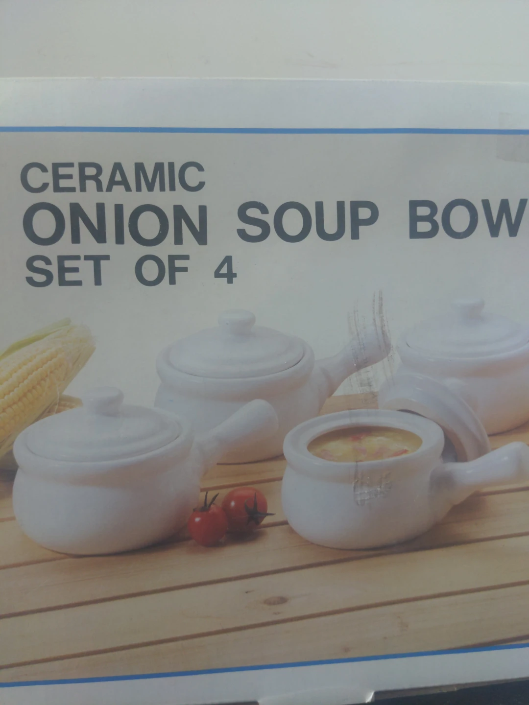 Ceramic Onion Soup Bowls - Set of 4