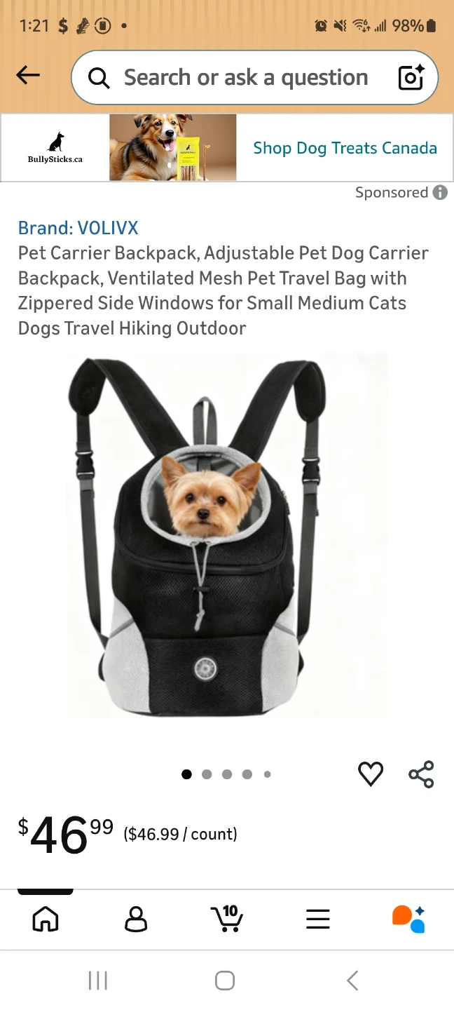 VOLIVX Pet Carrier Backpack