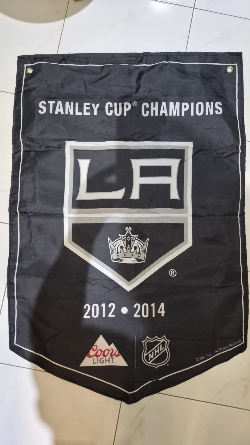 LA Kings Stanley Cup Champions Banner 2012-2014
