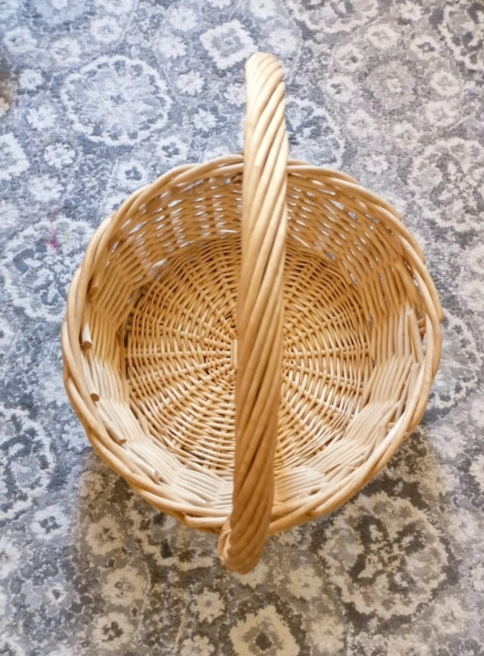 Wicker Basket with Handle