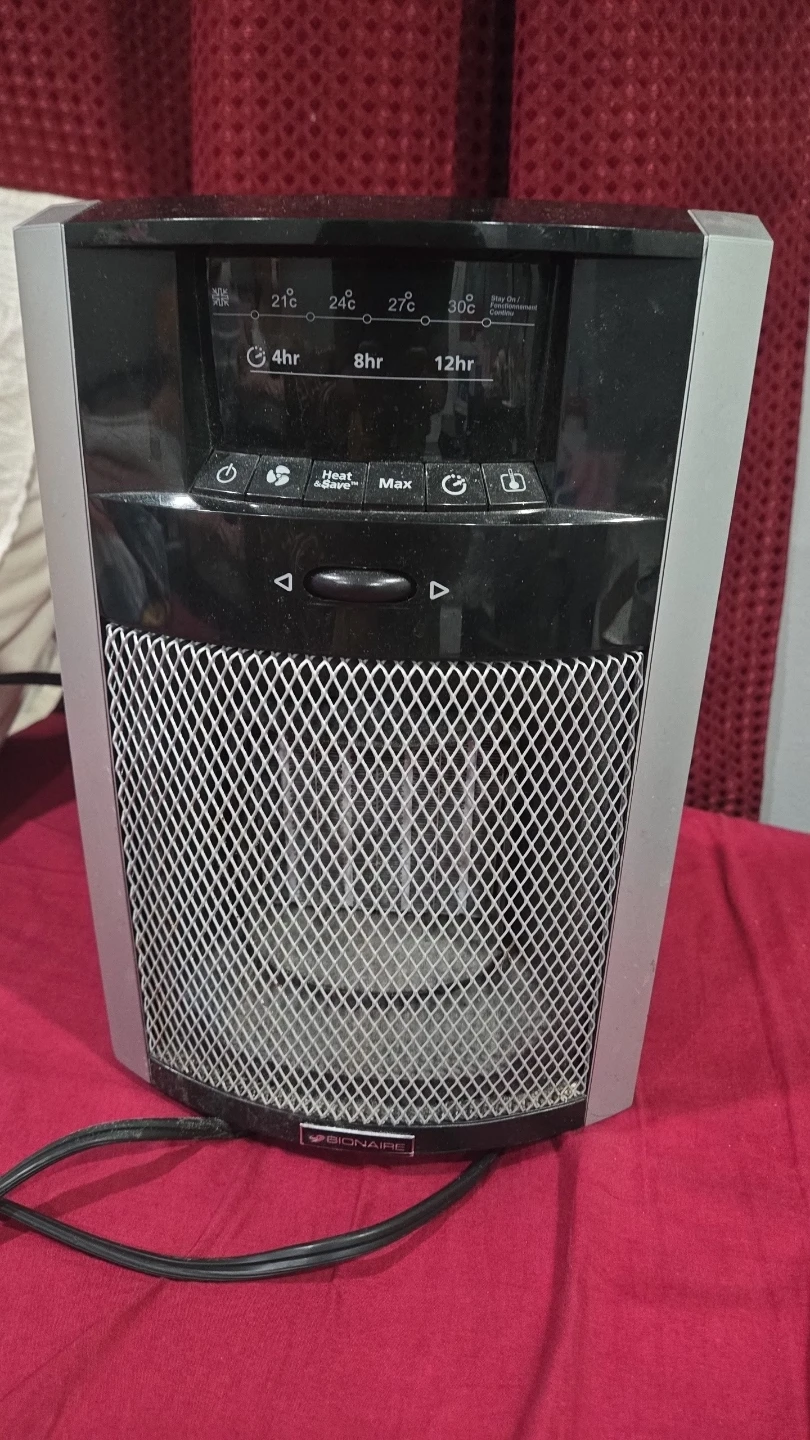 Bionaire Digital Space Heater & Fan - Heat & Save Technology