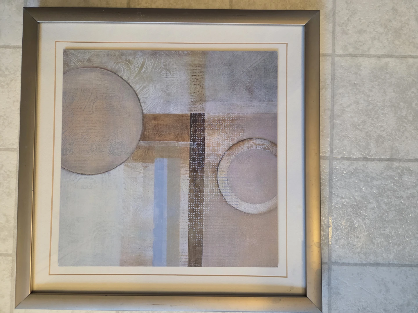 Pair of Med Framed Abstract Prints – D Nengerman "Dream Decoder" - photo 3