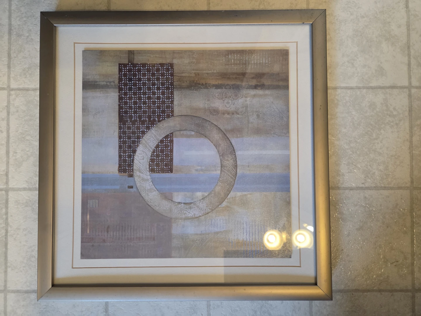 Pair of Med Framed Abstract Prints – D Nengerman "Dream Decoder" - photo 5