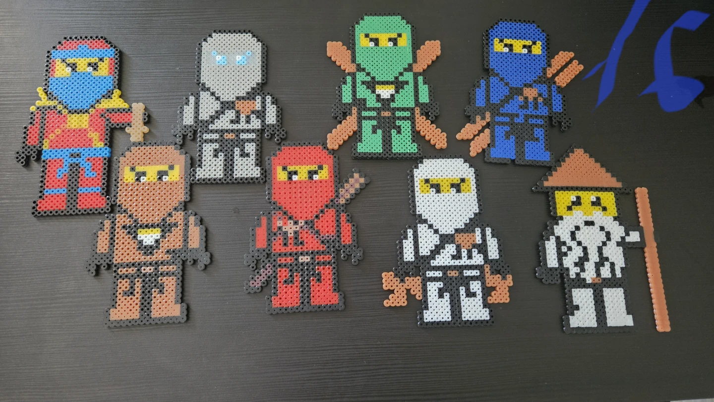 Assorted Perler Bead Characters
