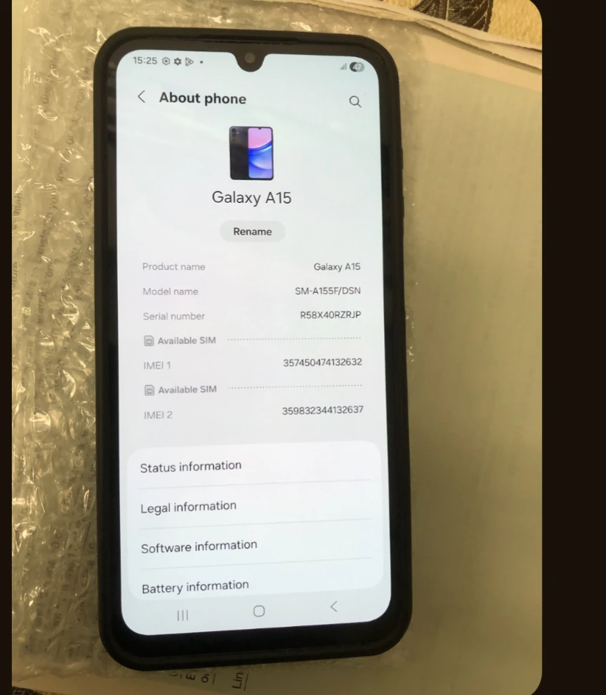 Samsung Galaxy A15 Smartphone 128g