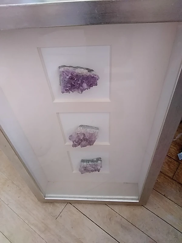 Framed Amethyst Crystal Cluster Display - photo 2