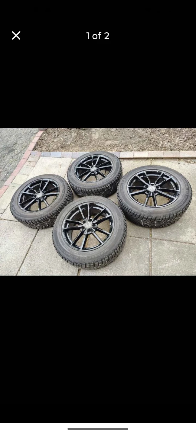 225/60/18 winter tires & rims, 5x112