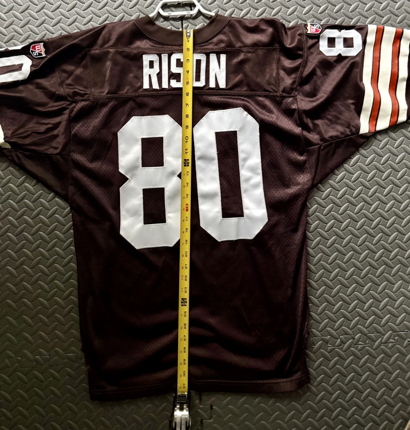 Authentic Andre Rison Browns Wilson Pro Line Size 44 (L)
