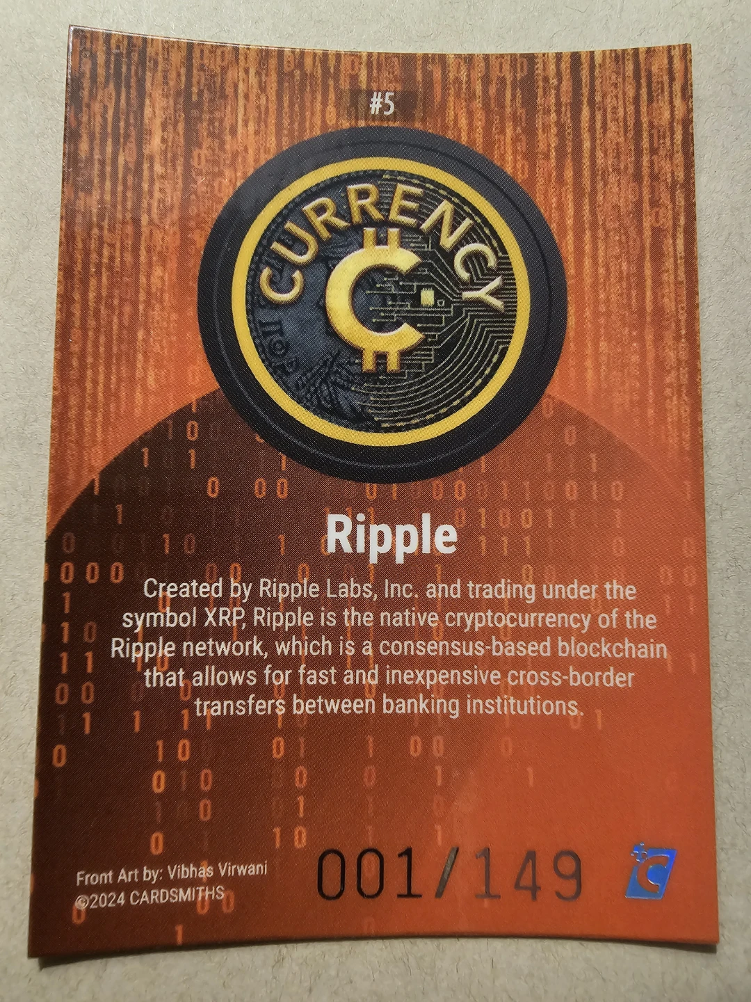 Ripple Beryl Alpha 001/149 Currency Cards - photo 2