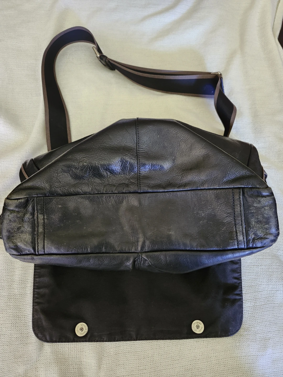 Black Leather Coach Messenger Bag - photo 3