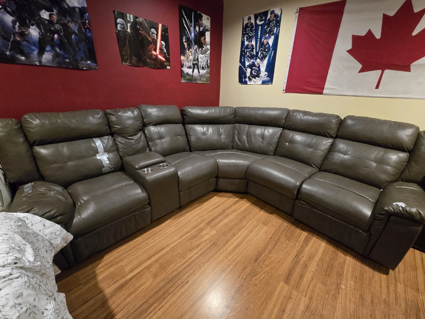 Sectional Recliner Sofa with Cup Holders - photo 3
