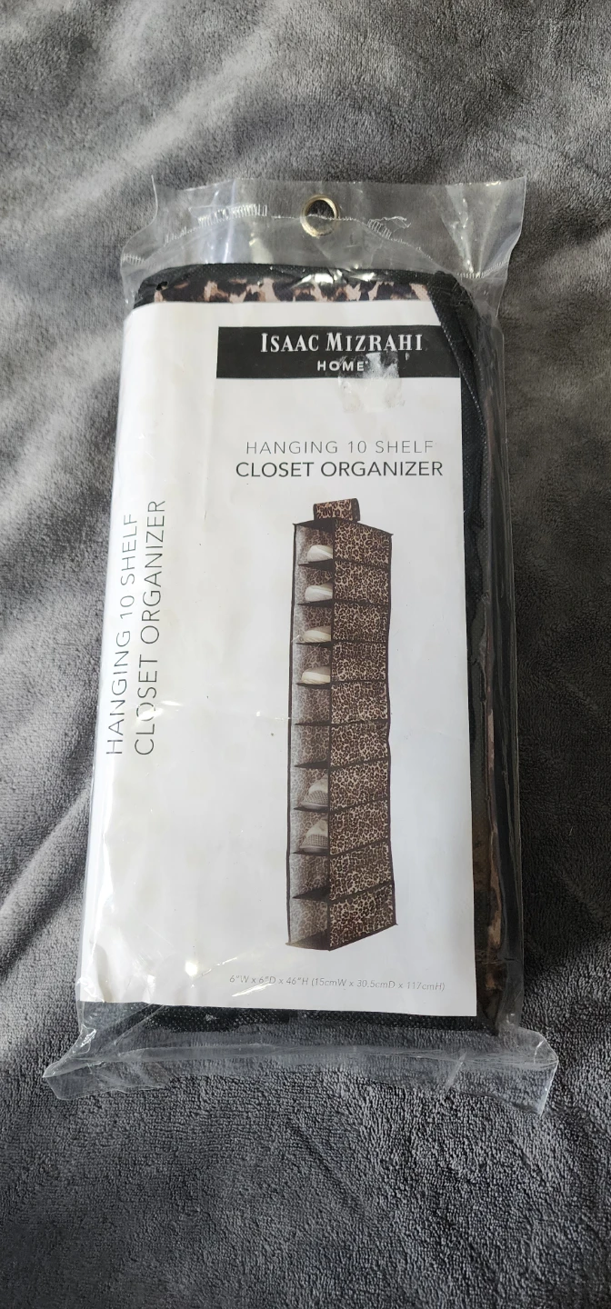 Isaac Mizrahi Home Hanging 10 Shelf Closet Organizer
