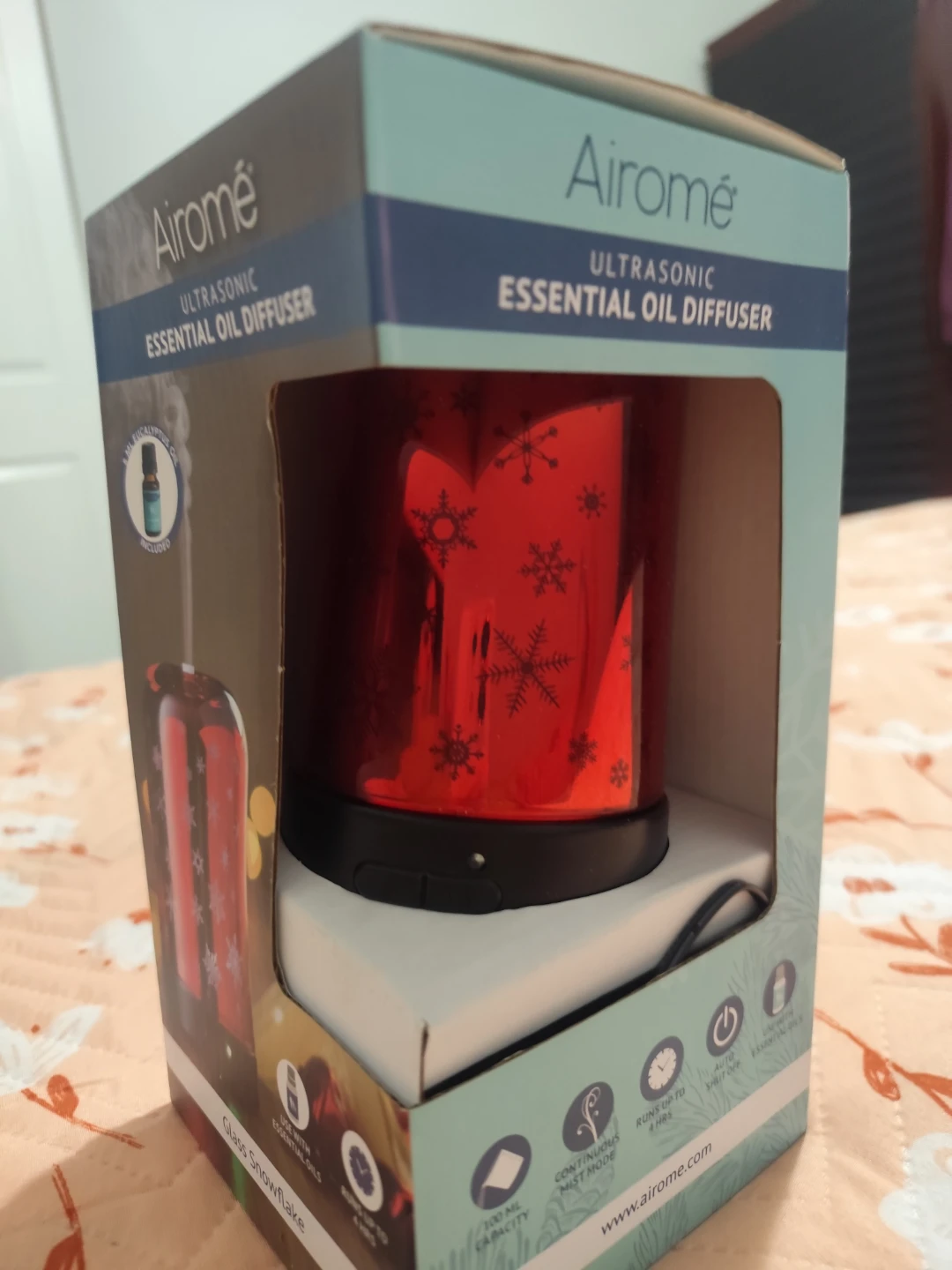 Airomé Ultrasonic Essential Oil Diffuser Glass Snowflake - photo 2
